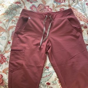 COPY - Figs dark cherry Zamora jogger, medium petite